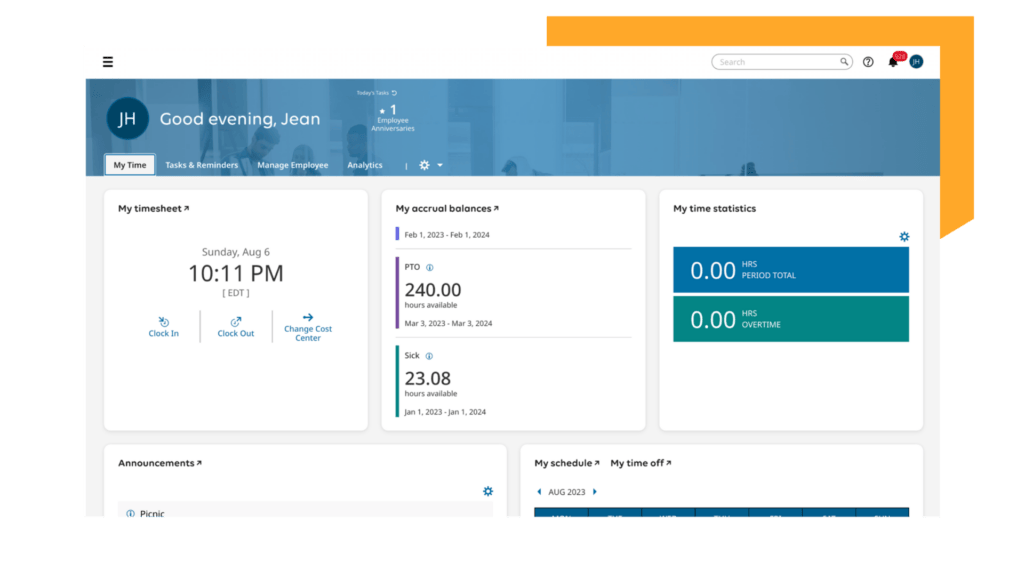 payroll software interface to automate payroll